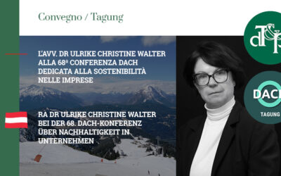 L’avv. Dr Ulrike Christine Walter alla 68ª Conferenza DACH dedicata alla sostenibilità nelle imprese