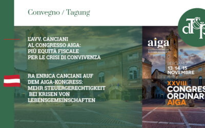 L’avv. Canciani al Congresso AIGA: più equità fiscale per le crisi di convivenza